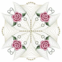 Pearl Roses Quilt 2 02(Lg) machine embroidery designs