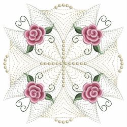 Pearl Roses Quilt 2 02(Lg) machine embroidery designs