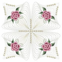 Pearl Roses Quilt 2 05(Sm) machine embroidery designs