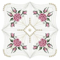 Pearl Roses Quilt 2 07(Md) machine embroidery designs