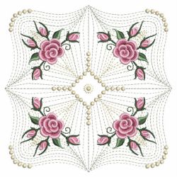 Pearl Roses Quilt 2 07(Md) machine embroidery designs