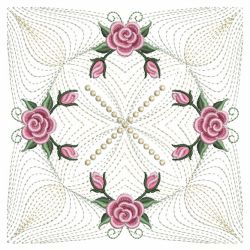 Pearl Roses Quilt 2 08(Md) machine embroidery designs