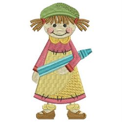 Cute Girls 01 machine embroidery designs