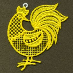 FSL Hens And Roosters 09 machine embroidery designs