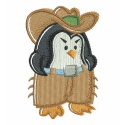 Cowboy Penguin 01 machine embroidery designs