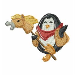 Cowboy Penguin 02 machine embroidery designs