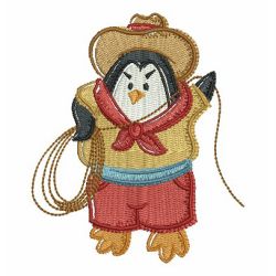 Cowboy Penguin 04 machine embroidery designs
