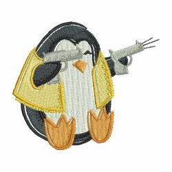 Cowboy Penguin 06 machine embroidery designs