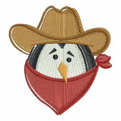 Cowboy Penguin 07 machine embroidery designs