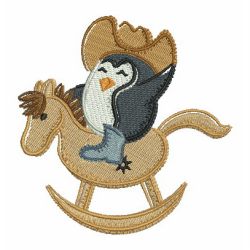 Cowboy Penguin 08 machine embroidery designs