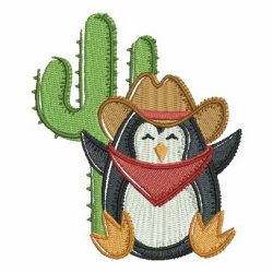 Cowboy Penguin 09 machine embroidery designs