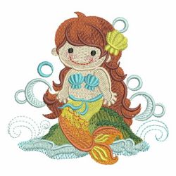 Little Mermaids 05 machine embroidery designs