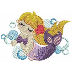 Little Mermaids 07 machine embroidery designs