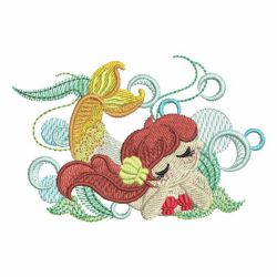 Little Mermaids 08 machine embroidery designs