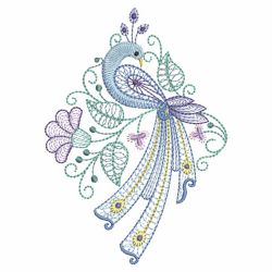 Rippled Peacocks 06(Sm) machine embroidery designs