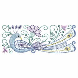 Rippled Peacocks 11(Md) machine embroidery designs