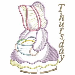 Sunbonnet Days of the Week 04(Lg)