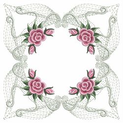 Pearl Roses Quilt 3(Sm) machine embroidery designs