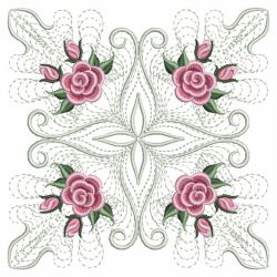 Pearl Roses Quilt 3 03(Lg) machine embroidery designs