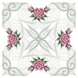 Pearl Roses Quilt 3 05(Lg) machine embroidery designs