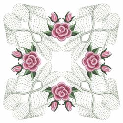 Pearl Roses Quilt 3 08(Lg) machine embroidery designs