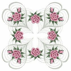 Pearl Roses Quilt 3 10(Sm) machine embroidery designs