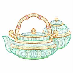 Rippled Tea Time(Sm) machine embroidery designs