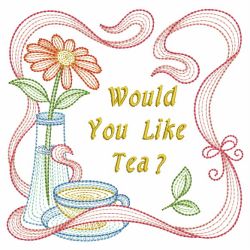 Rippled Tea Time 03(Md) machine embroidery designs