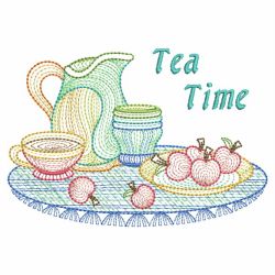 Rippled Tea Time 10(Sm) machine embroidery designs