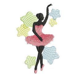 Ballerina Silhouettes 2 09(Md) machine embroidery designs