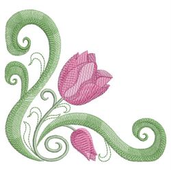 Art Deco Tulips 02(Sm) machine embroidery designs