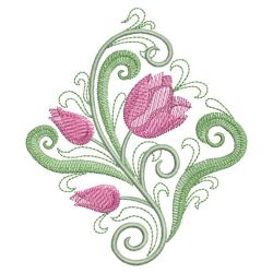 Art Deco Tulips 05(Lg) machine embroidery designs