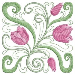 Art Deco Tulips 07(Sm) machine embroidery designs