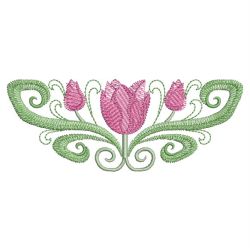 Art Deco Tulips 08(Sm) machine embroidery designs