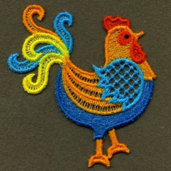 FSL Colorful Roosters 01 machine embroidery designs