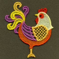 FSL Colorful Roosters 03 machine embroidery designs
