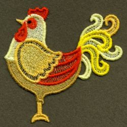 FSL Colorful Roosters 04 machine embroidery designs
