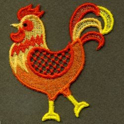FSL Colorful Roosters 06 machine embroidery designs