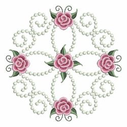 Pearl Roses Quilt 4 03 machine embroidery designs
