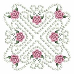 Pearl Roses Quilt 4 06 machine embroidery designs
