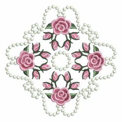 Pearl Roses Quilt 4 07 machine embroidery designs