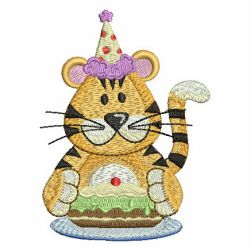 Birthday Tiger 04 machine embroidery designs