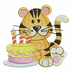 Birthday Tiger 05 machine embroidery designs