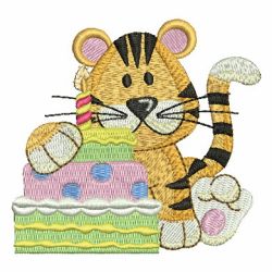 Birthday Tiger 08 machine embroidery designs