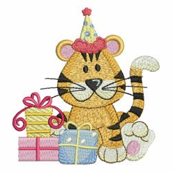 Birthday Tiger 09 machine embroidery designs