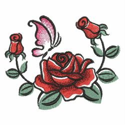 Brush Painting Roses 2 02 machine embroidery designs