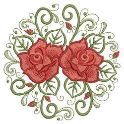 Art Deco Roses 09(Sm) machine embroidery designs