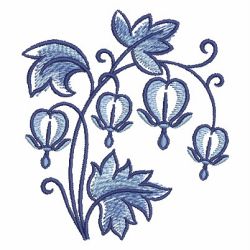 Delft Blue Bloom machine embroidery designs