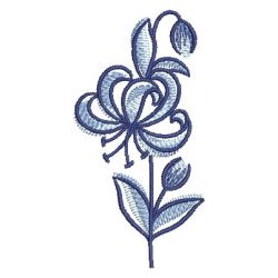 Delft Blue Bloom 03 machine embroidery designs