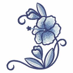 Delft Blue Bloom 06 machine embroidery designs